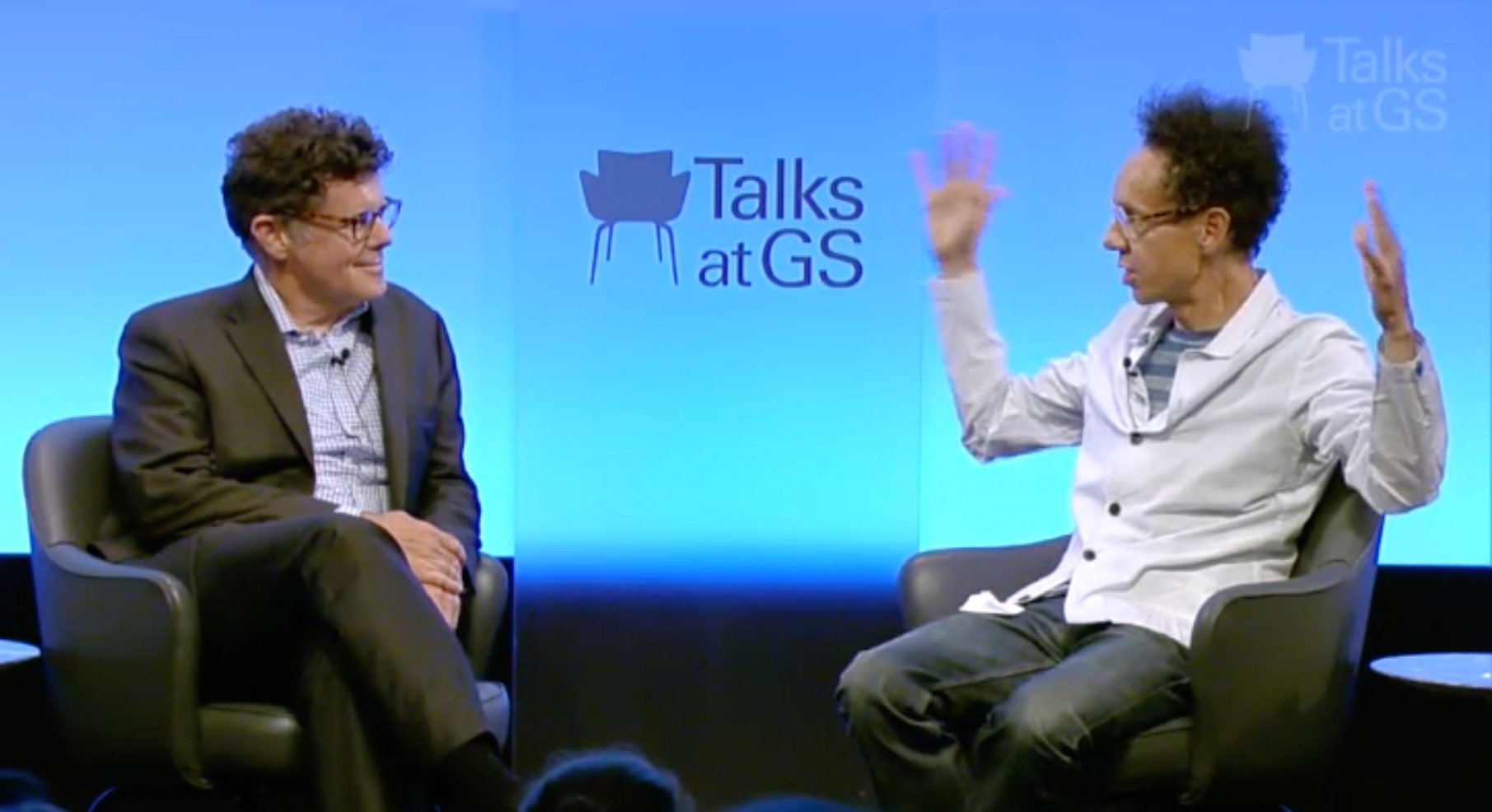 Malcolm Gladwell at Talks at GS - an example of Big Rock video marketing